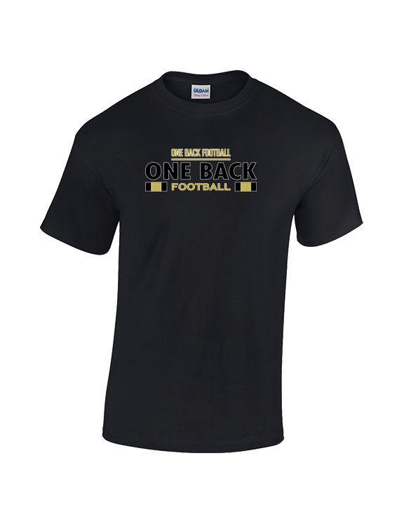 One Back Football Stacked - Cotton T-Shirt