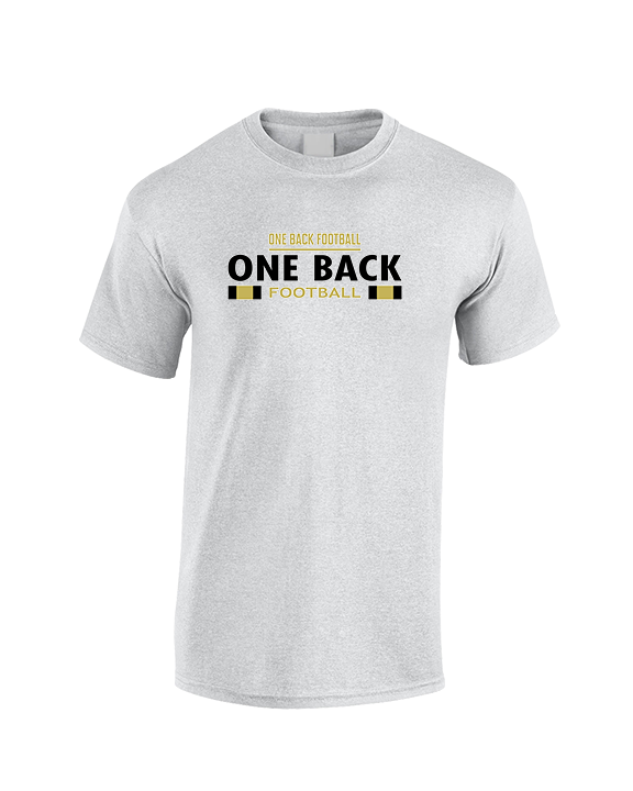 One Back Football Stacked - Cotton T-Shirt