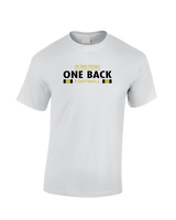 One Back Football Stacked - Cotton T-Shirt