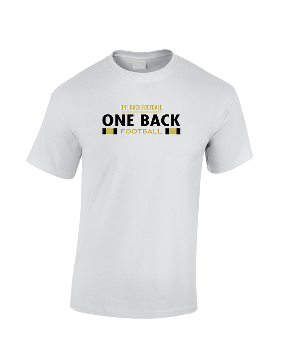One Back Football Stacked - Cotton T-Shirt
