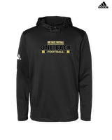 One Back Football Stacked - Mens Adidas Hoodie