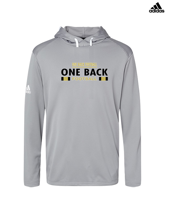 One Back Football Stacked - Mens Adidas Hoodie
