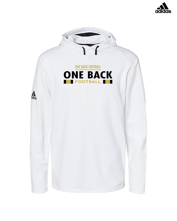 One Back Football Stacked - Mens Adidas Hoodie
