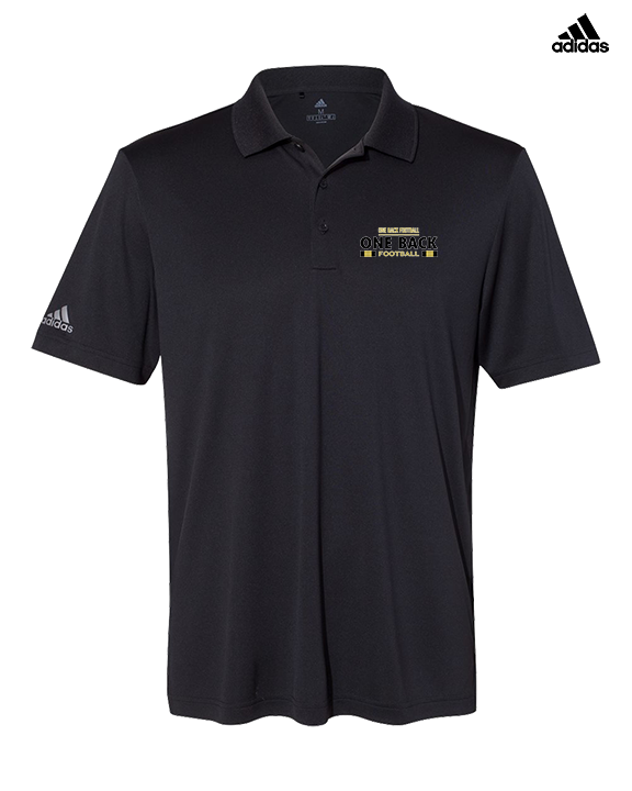 One Back Football Stacked - Mens Adidas Polo