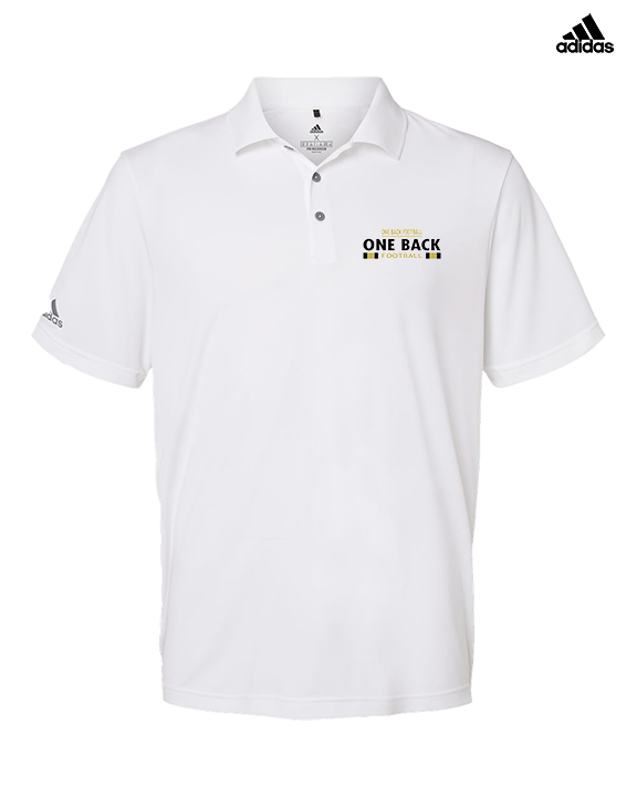 One Back Football Stacked - Mens Adidas Polo