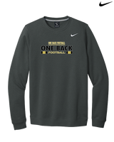 One Back Football Stacked - Mens Nike Crewneck