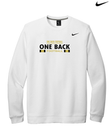 One Back Football Stacked - Mens Nike Crewneck