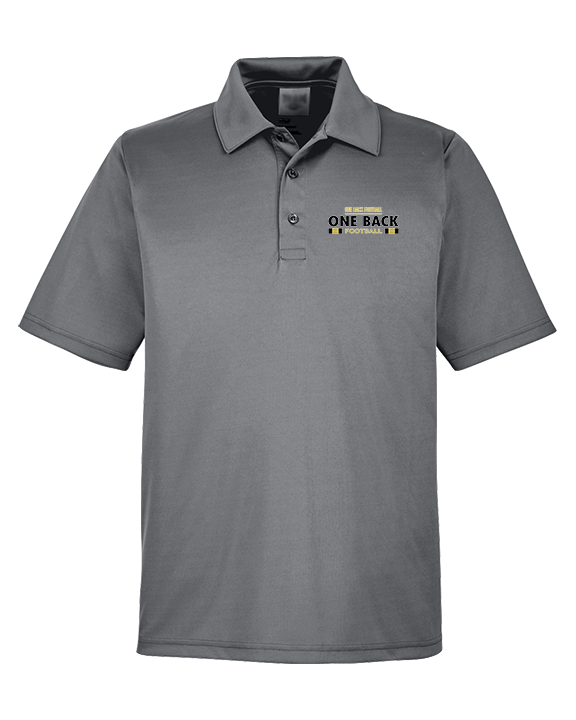 One Back Football Stacked - Mens Polo