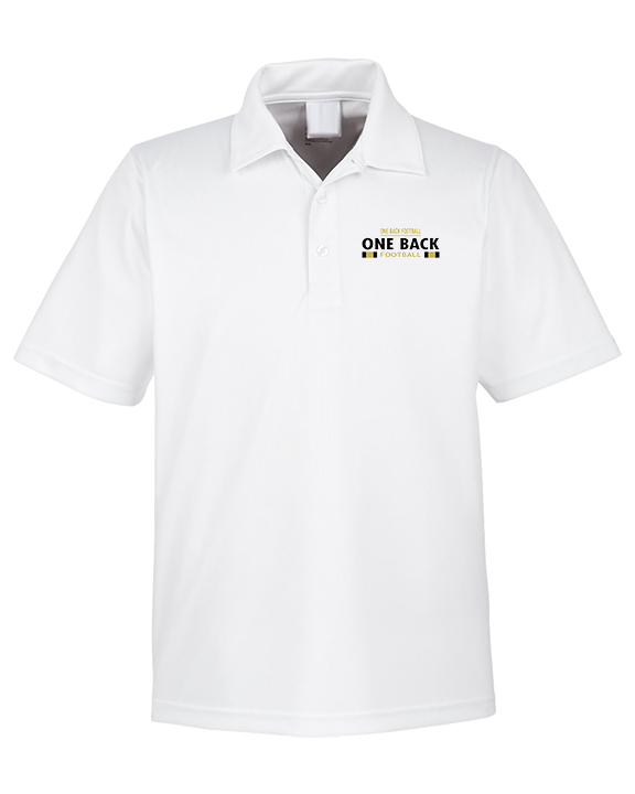 One Back Football Stacked - Mens Polo