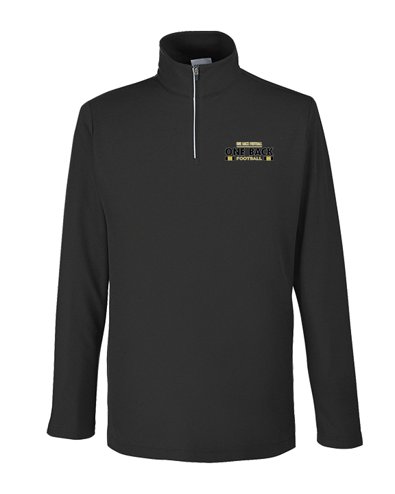 One Back Football Stacked - Mens Quarter Zip
