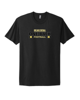 One Back Football Stacked - Mens Select Cotton T-Shirt