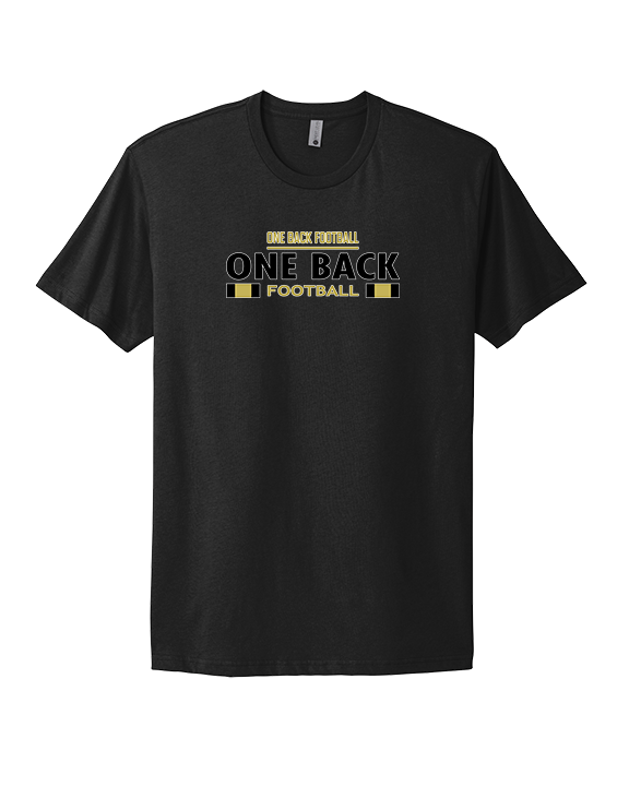 One Back Football Stacked - Mens Select Cotton T-Shirt