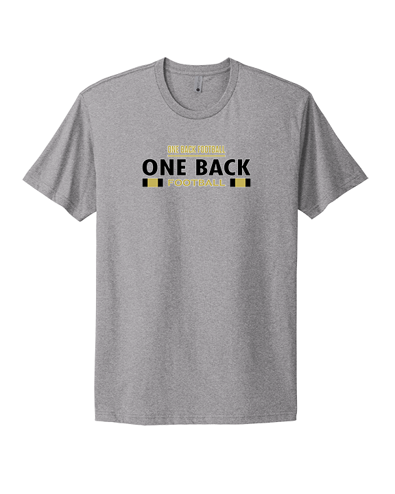 One Back Football Stacked - Mens Select Cotton T-Shirt