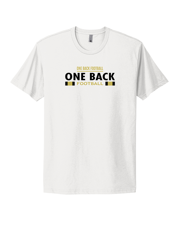 One Back Football Stacked - Mens Select Cotton T-Shirt