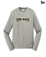 One Back Football Stacked - New Era Performance Long Sleeve
