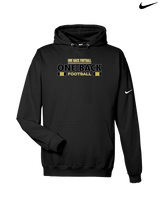 One Back Football Stacked - Nike Club Fleece Hoodie