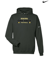 One Back Football Stacked - Nike Club Fleece Hoodie