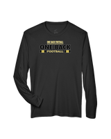 One Back Football Stacked - Performance Longsleeve