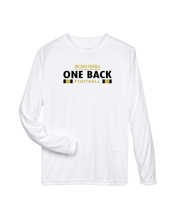 One Back Football Stacked - Performance Longsleeve