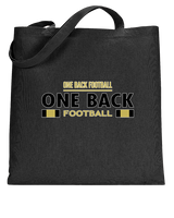 One Back Football Stacked - Tote