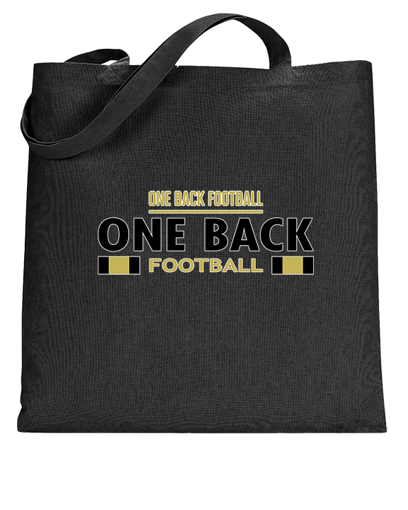 One Back Football Stacked - Tote