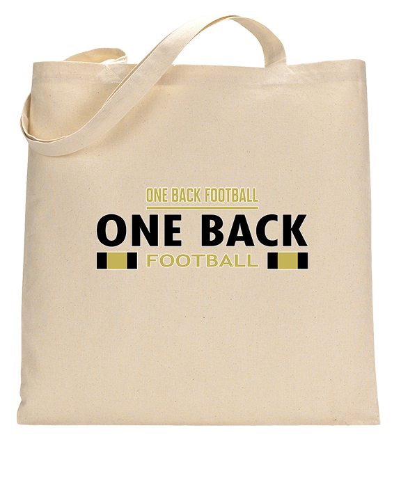 One Back Football Stacked - Tote