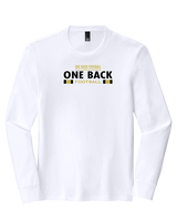 One Back Football Stacked - Tri-Blend Long Sleeve