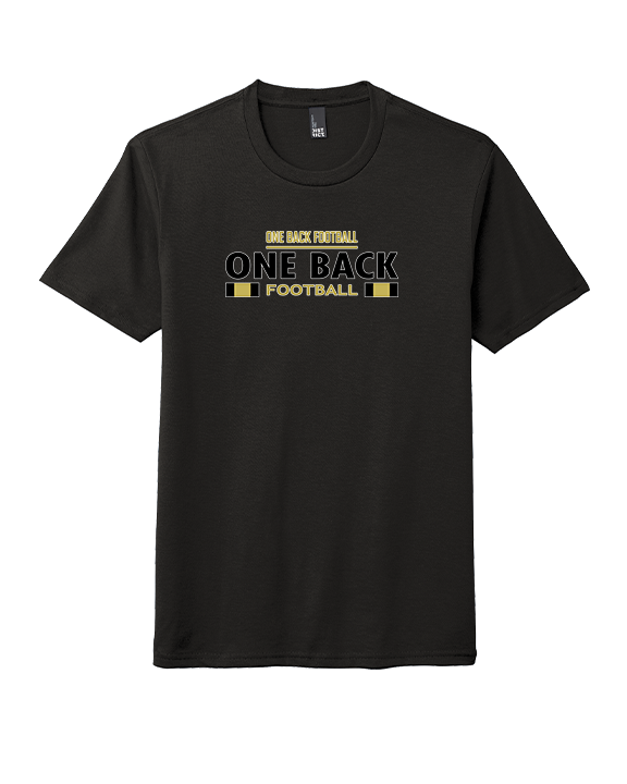 One Back Football Stacked - Tri-Blend Shirt