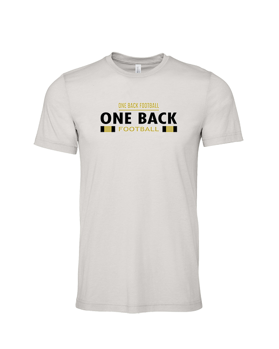 One Back Football Stacked - Tri-Blend Shirt
