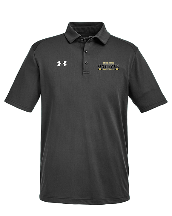 One Back Football Stacked - Under Armour Mens Tech Polo