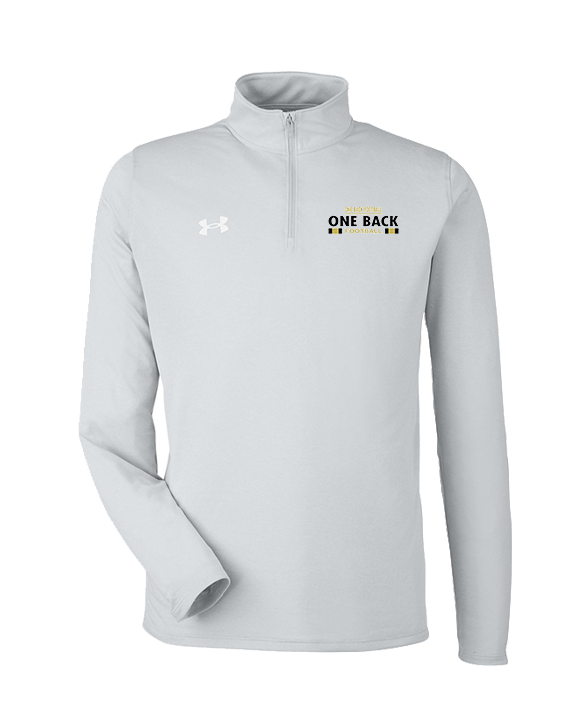 One Back Football Stacked - Under Armour Mens Tech Quarter Zip