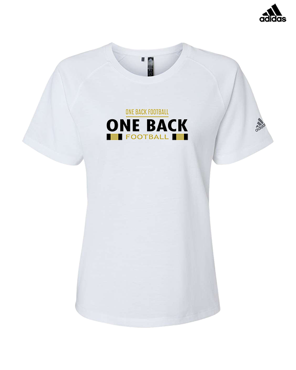 One Back Football Stacked - Womens Adidas Performance Shirt