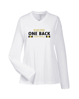 One Back Football Stacked - Womens Performance Longsleeve