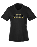 One Back Football Stacked - Womens Performance Shirt