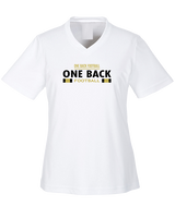 One Back Football Stacked - Womens Performance Shirt