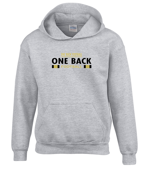 One Back Football Stacked - Youth Hoodie
