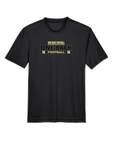 One Back Football Stacked - Youth Performance Shirt