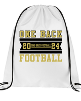 One Back Football Stamp - Drawstring Bag