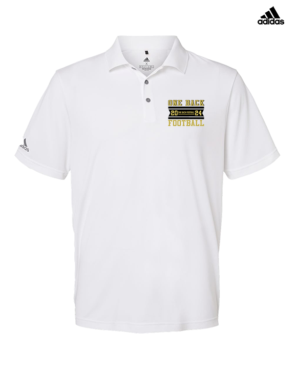 One Back Football Stamp - Mens Adidas Polo