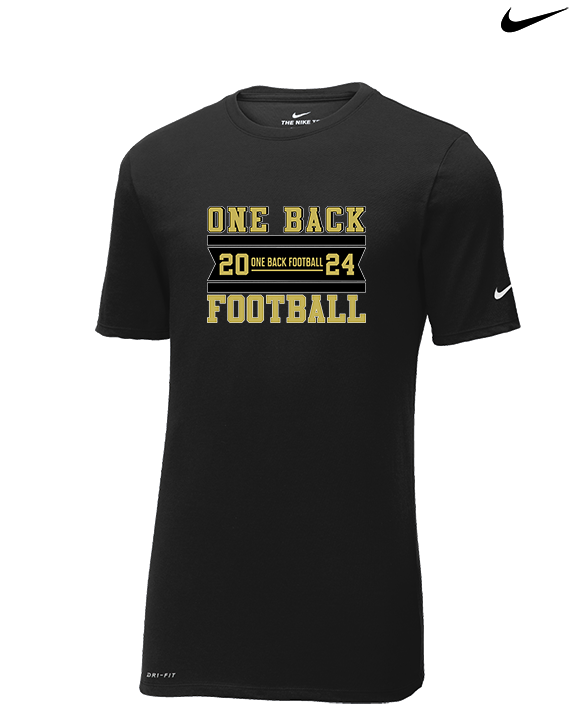 One Back Football Stamp - Mens Nike Cotton Poly Tee