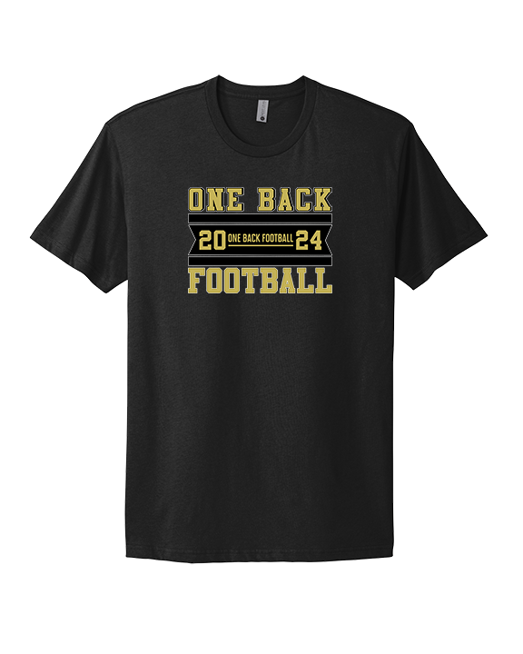 One Back Football Stamp - Mens Select Cotton T-Shirt