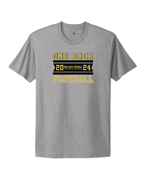 One Back Football Stamp - Mens Select Cotton T-Shirt