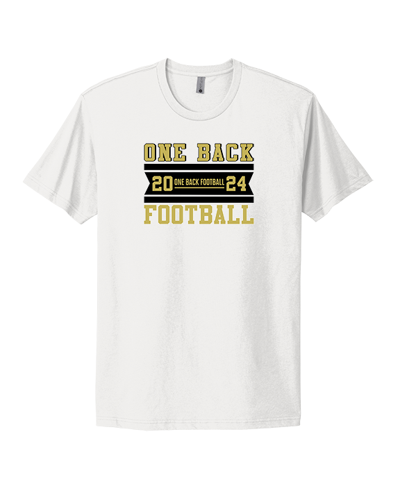 One Back Football Stamp - Mens Select Cotton T-Shirt