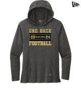 One Back Football Stamp - New Era Tri-Blend Hoodie