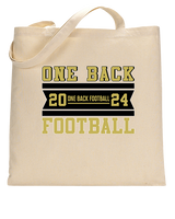 One Back Football Stamp - Tote