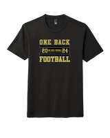 One Back Football Stamp - Tri-Blend Shirt