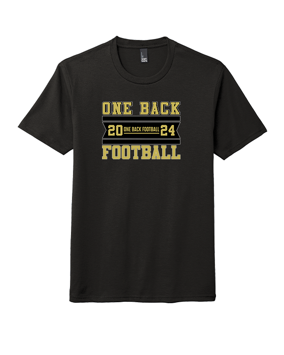 One Back Football Stamp - Tri-Blend Shirt