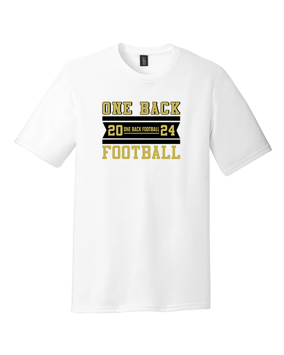 One Back Football Stamp - Tri-Blend Shirt
