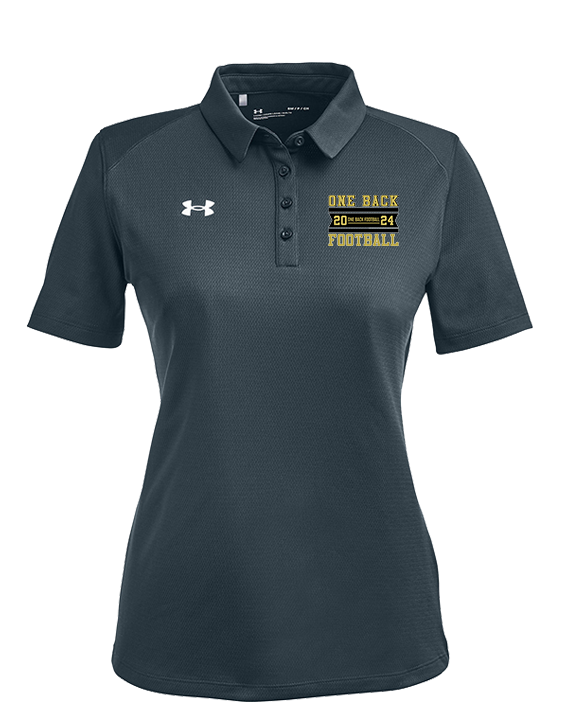 One Back Football Stamp - Under Armour Ladies Tech Polo