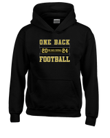 One Back Football Stamp - Unisex Hoodie